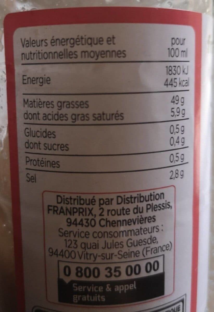 Franprix Sauce Vinaigrette packshot