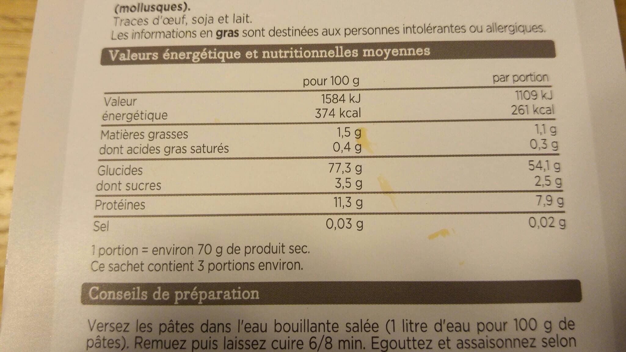 Franprix Pâtes ricci packshot