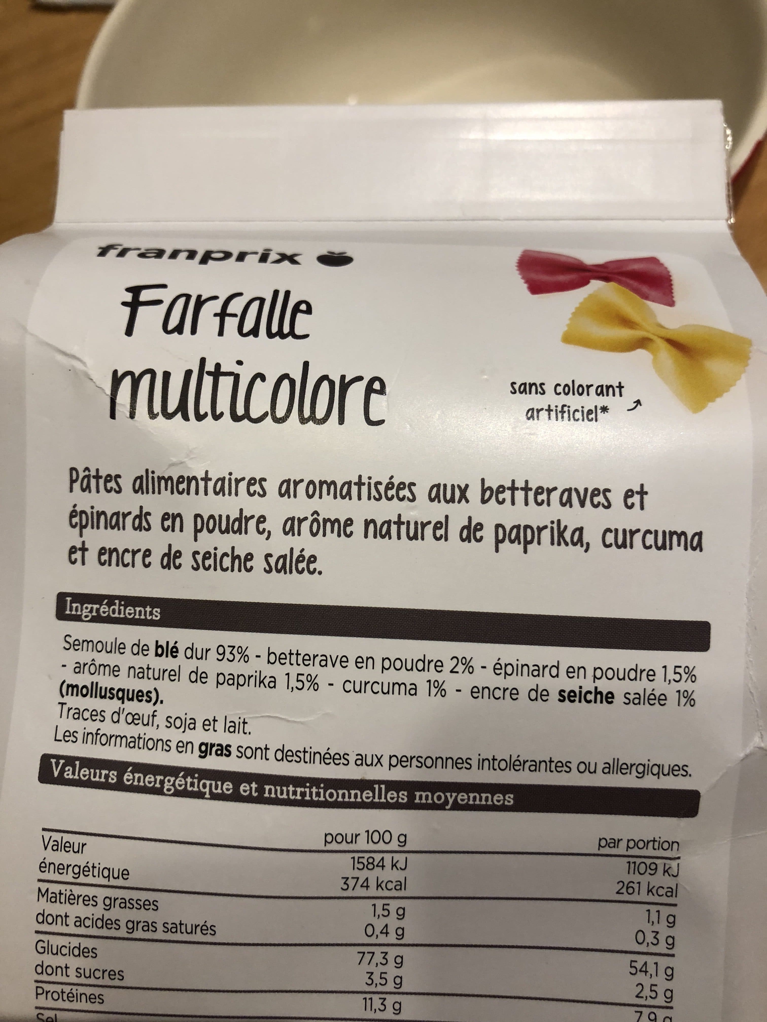 Franprix Farfalle packshot