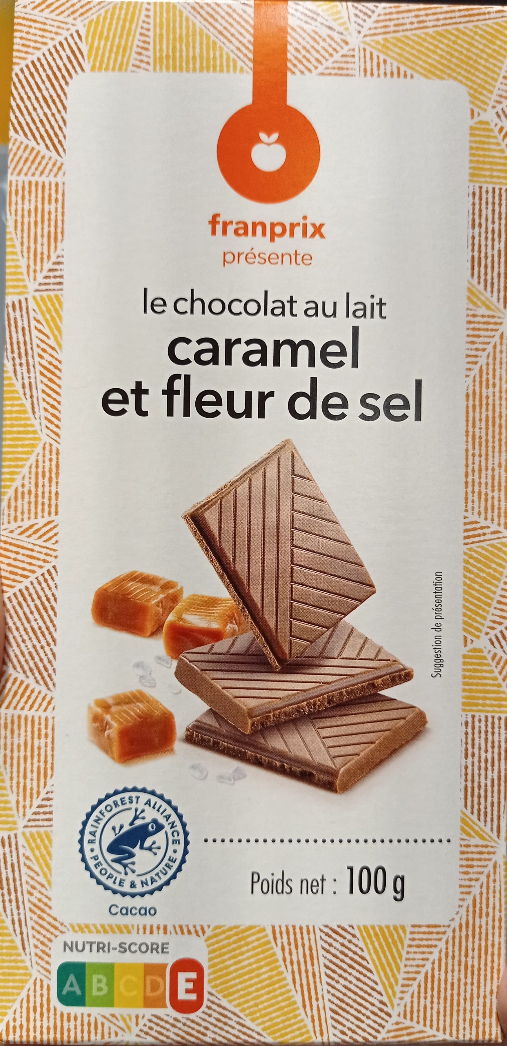 Franprix Chocolat au Lait Caramel et Fleur de sel packshot