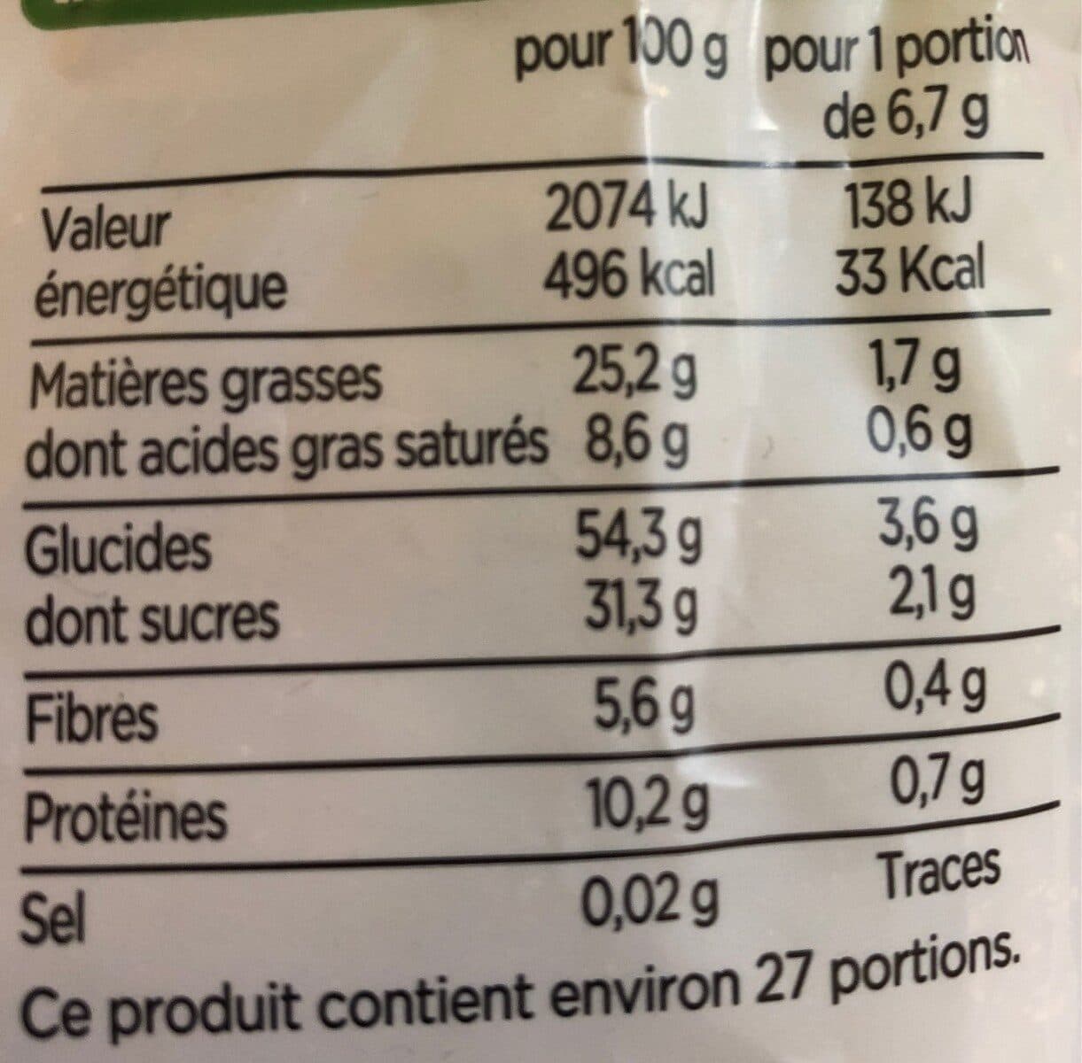 Franprix biscuits muesli graines de chia bio packshot