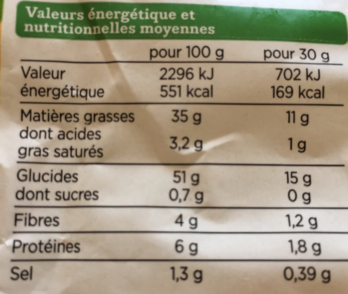 Franprix chips nature paysanne bio packshot