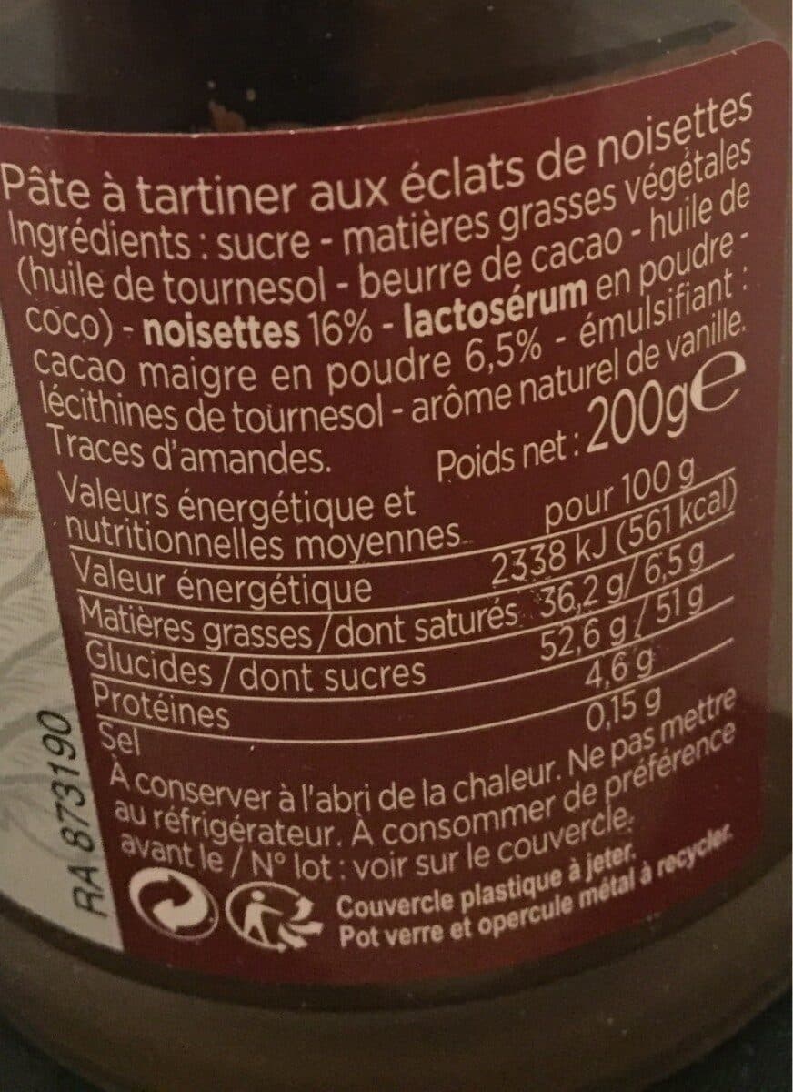 Franprix Pâte à tartiner packshot