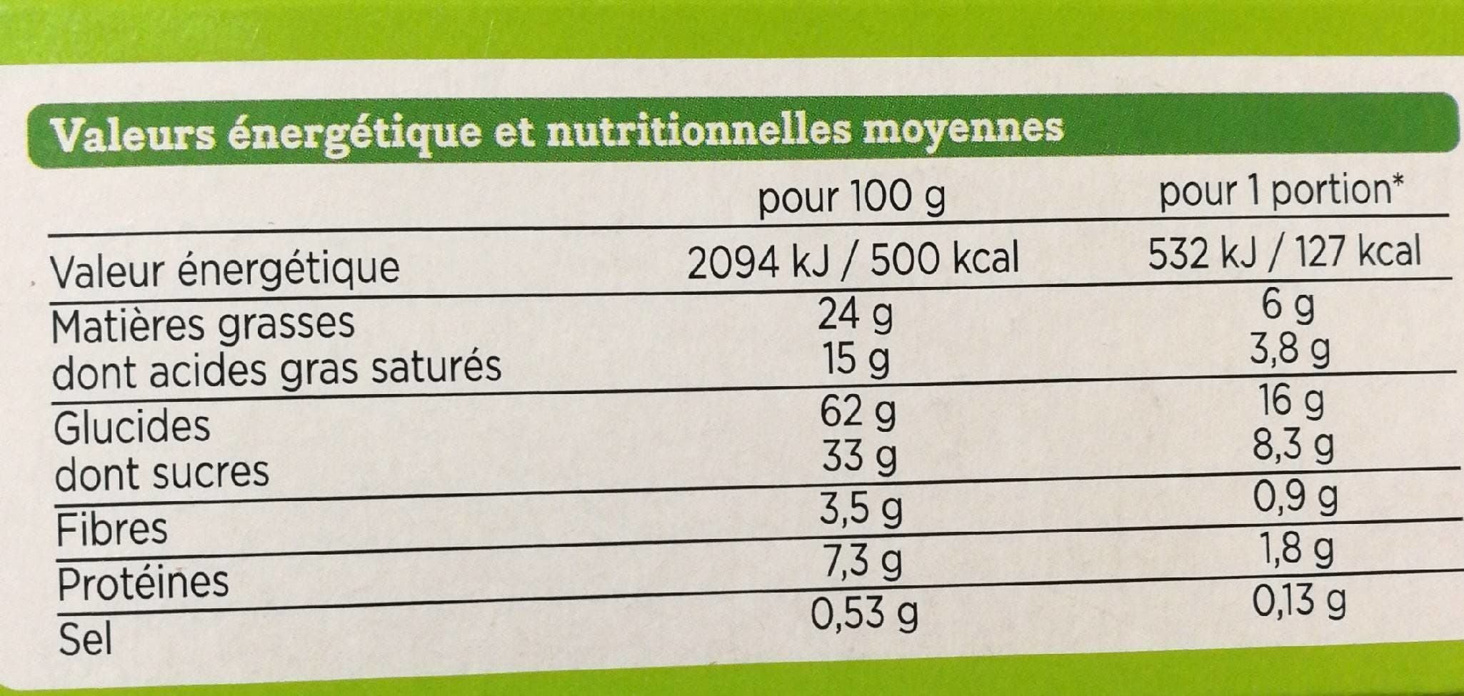 Franprix petit beurre tablette chocolat noir bio packshot