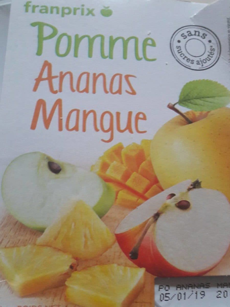 Franprix Compote pomme ananas mangue packshot