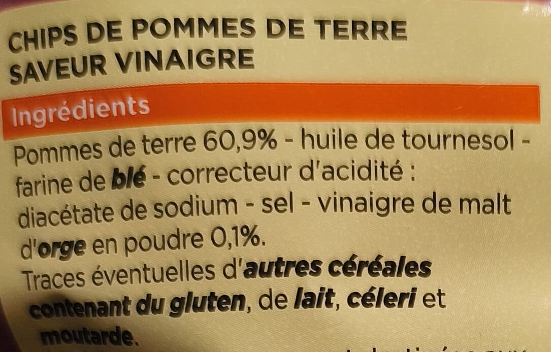 Franprix Chips saveur vinaigre packshot