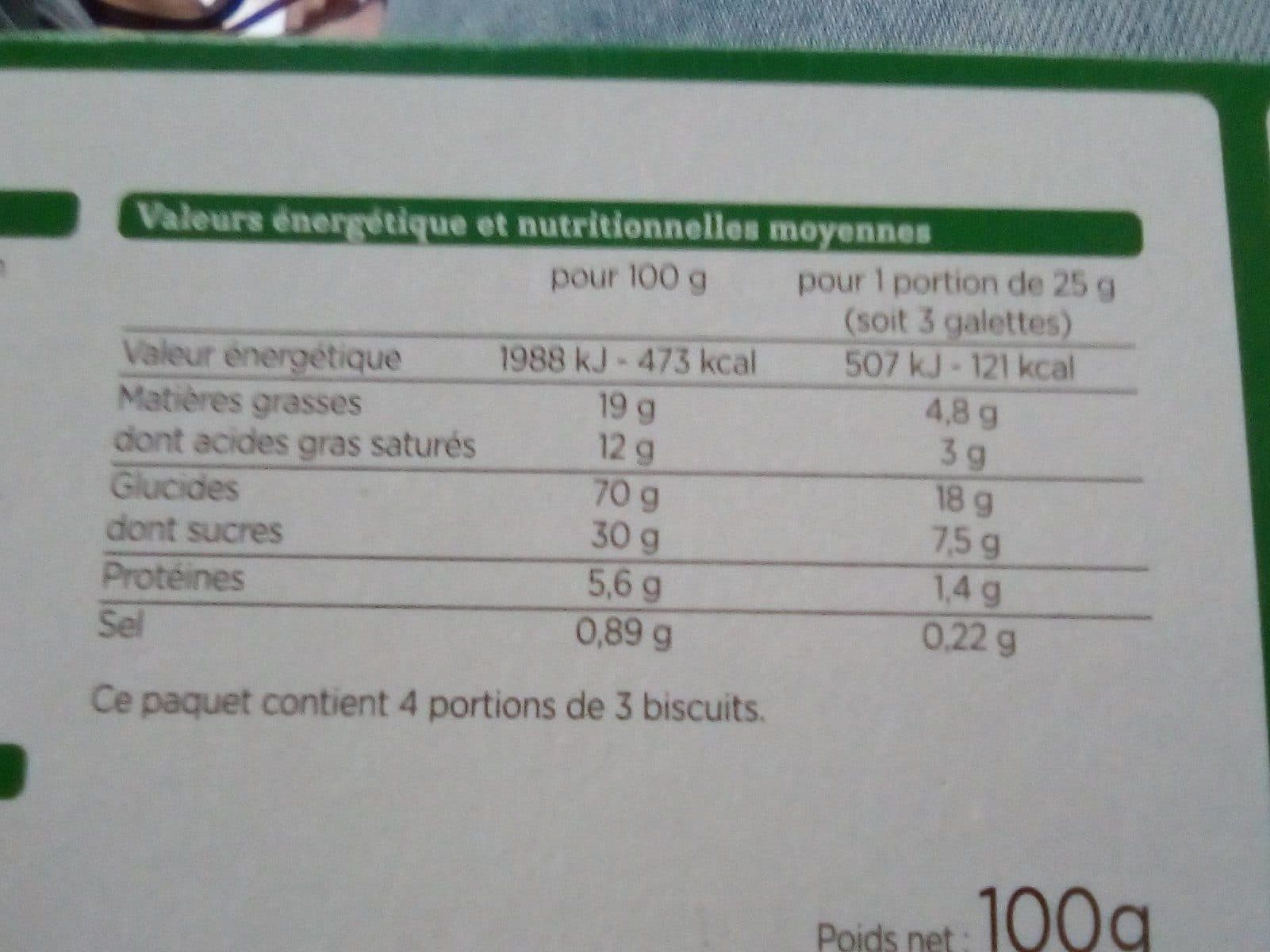 Franprix Galette citron et pépites au citron vert packshot