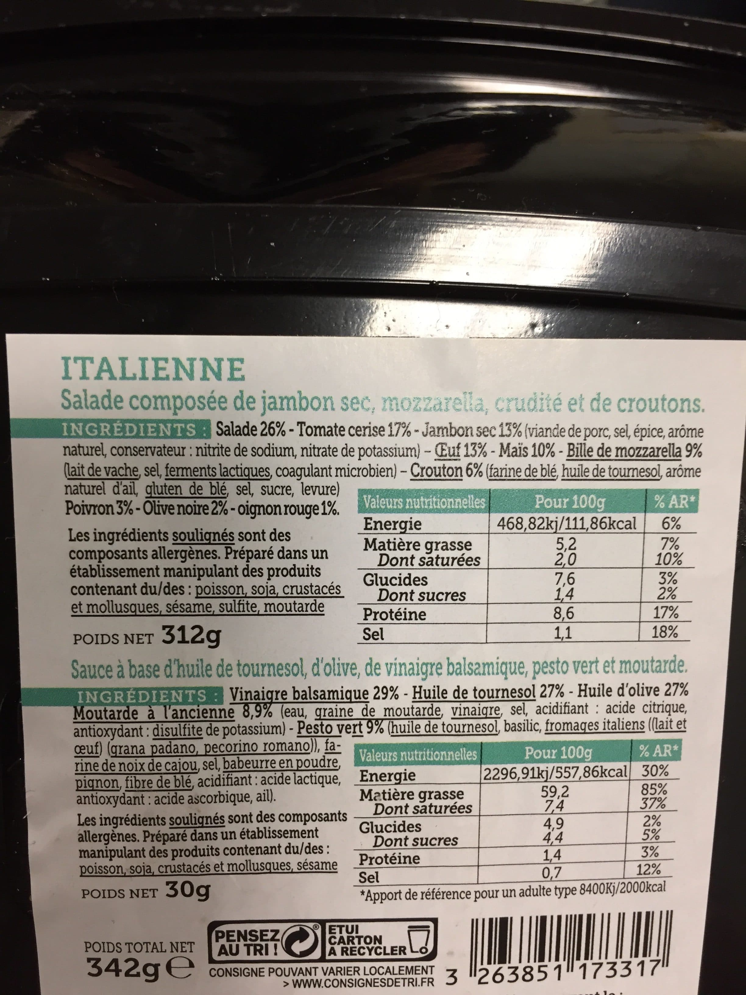 Mon Chou Salade italienne packshot
