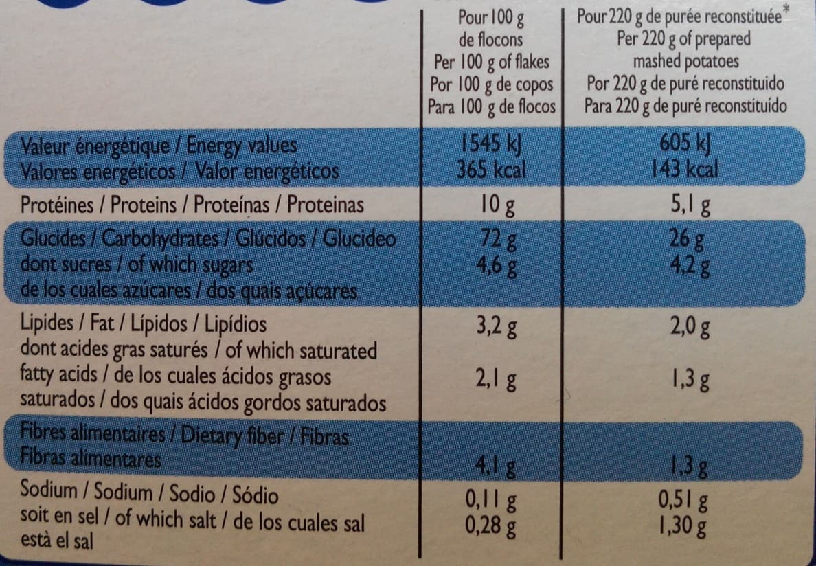Leader Price Purée au lait de pommes de terre en flocons packshot