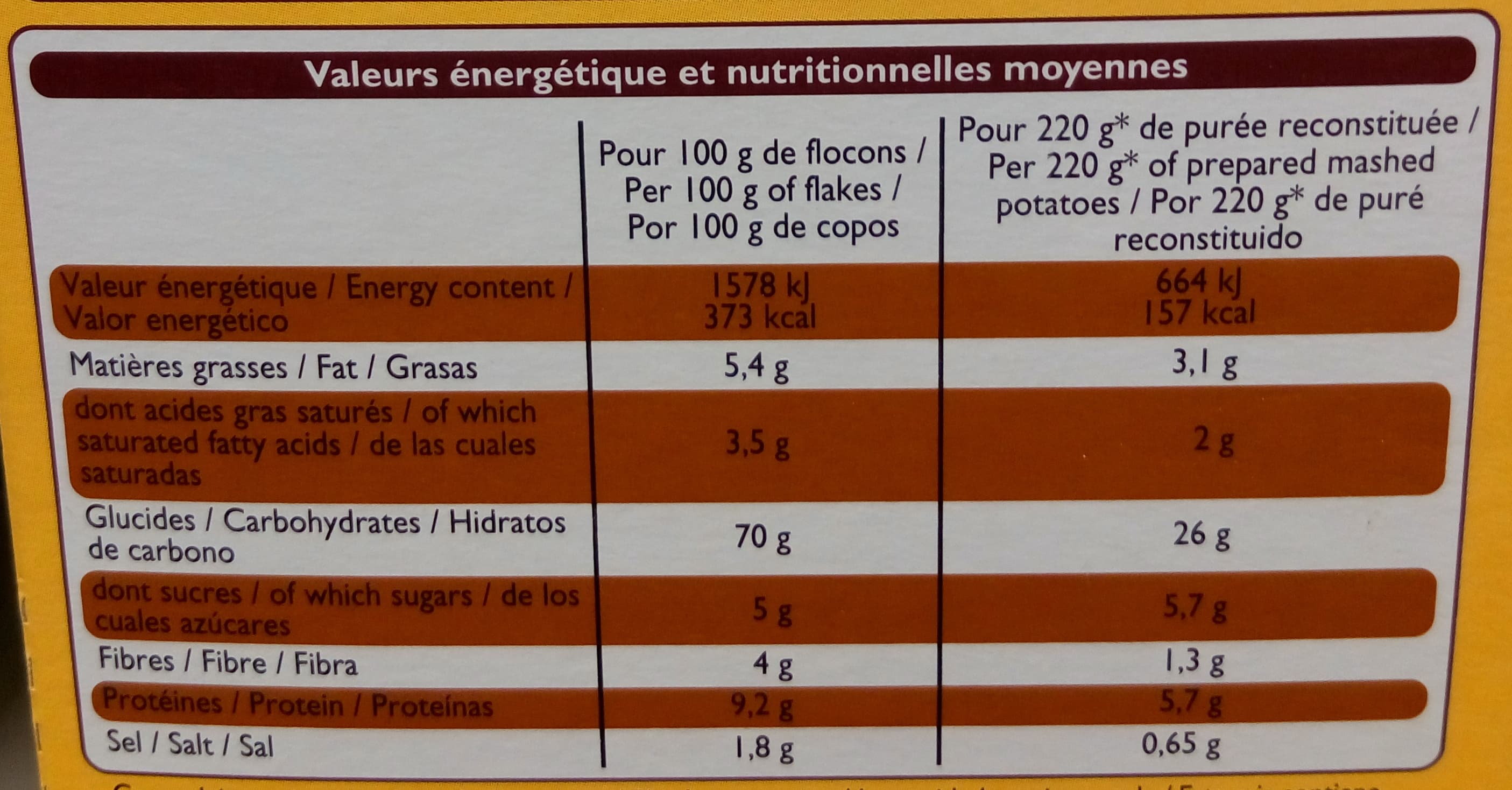 Leader Price Purée saveur packshot