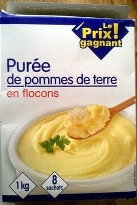 Le prix gagnant Purée de pommes de terre en flocons packshot