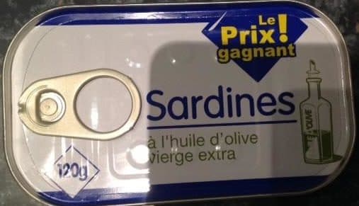 Le Prix Gagnant ! Sardines à l'huile d'olive packshot