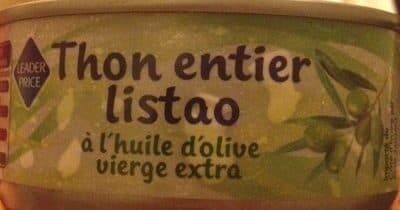 Leader Price Thon entier Listao packshot