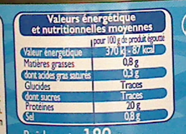 Leader Price Thon (Albacore) au Naturel packshot