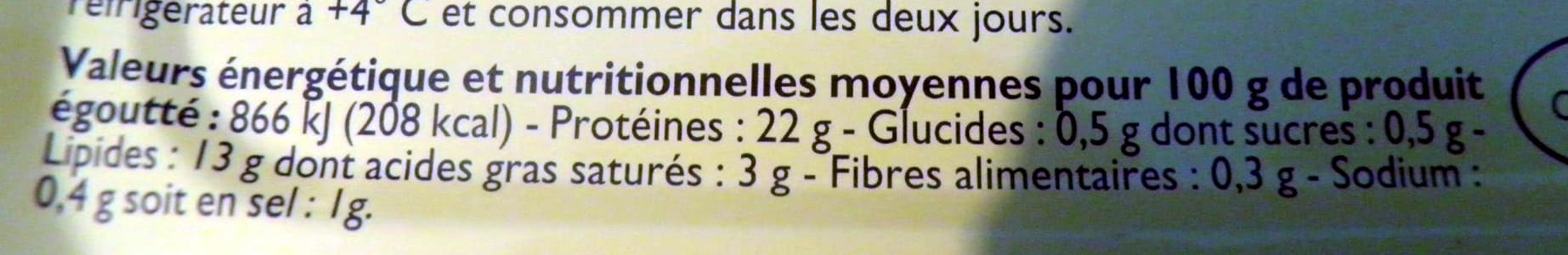 Leader Price Filets de maquereaux (marinés au Vin Blanc et aux Aromates) packshot