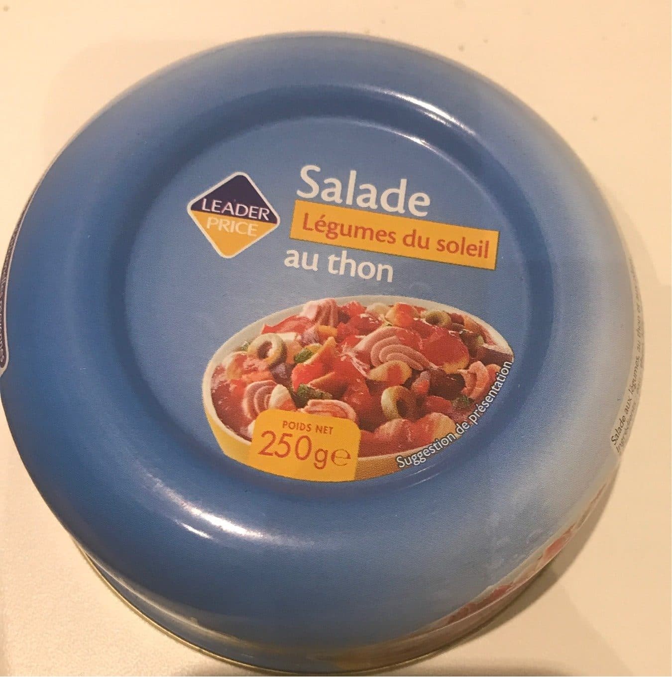 Leader Price Salade au thon, légumes du soleil packshot