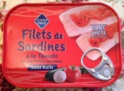 Leader Price Filets de Sardines à la Tomate packshot