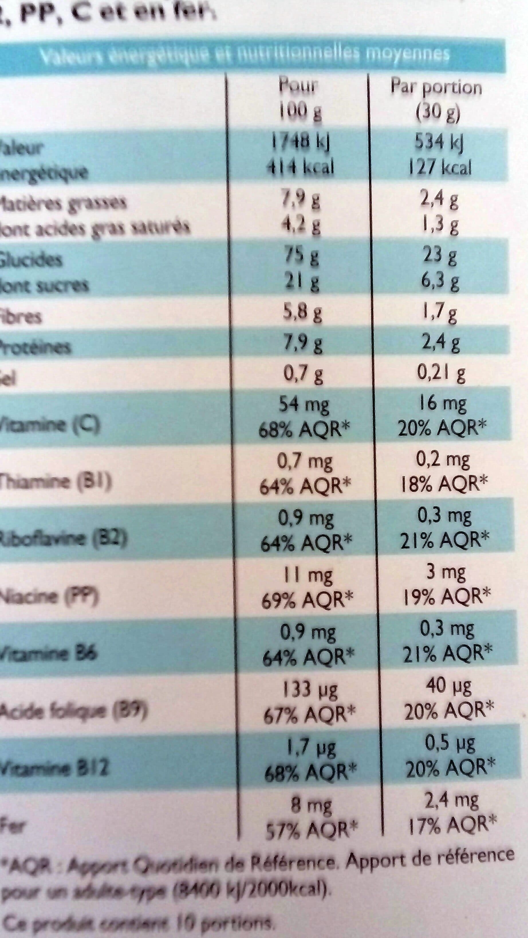 Leader Price Pétales de riz blé complet & orge chocolat packshot