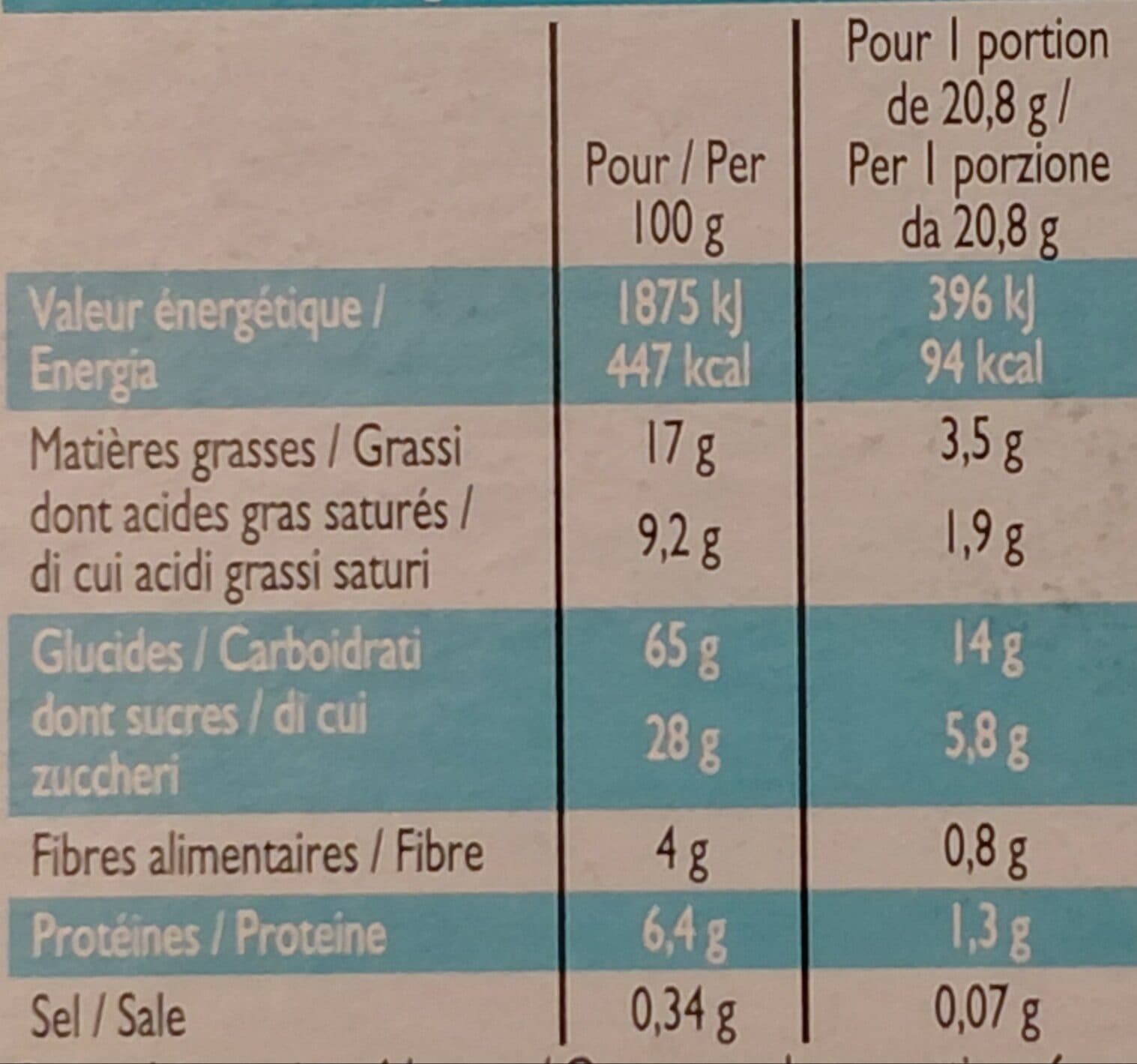 Leader Price Barres céréalières packshot
