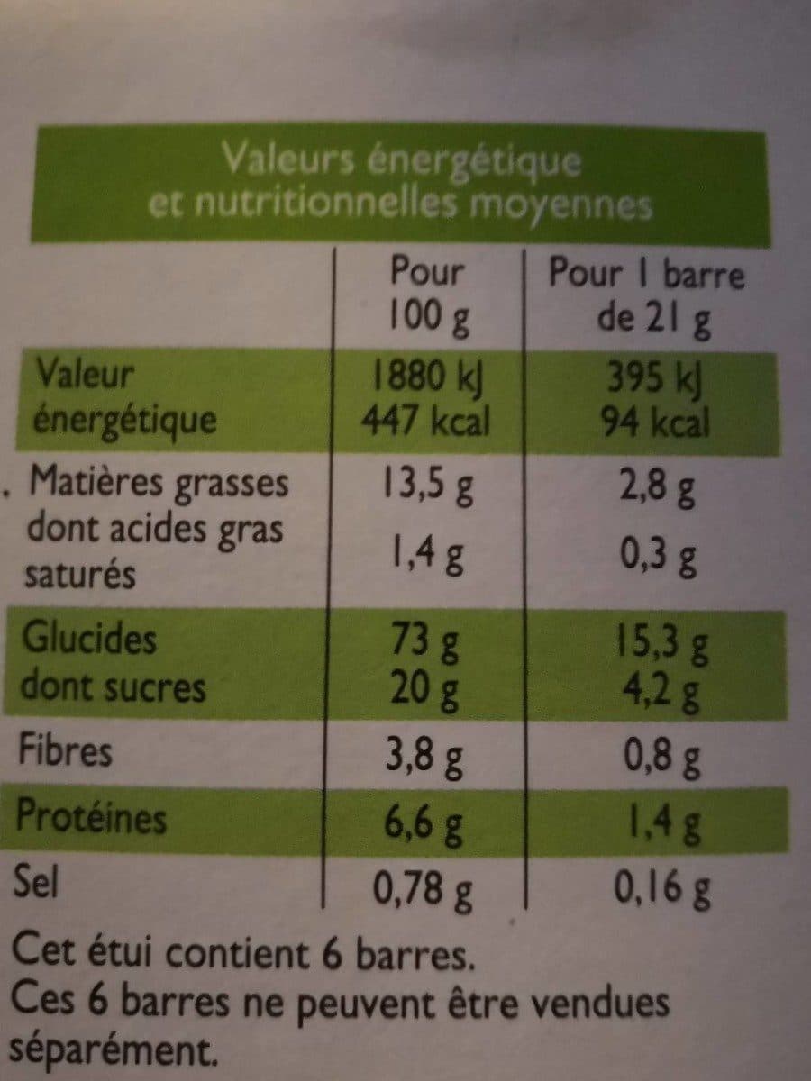 Sans marque Barres Céréalières aux Noisettes packshot