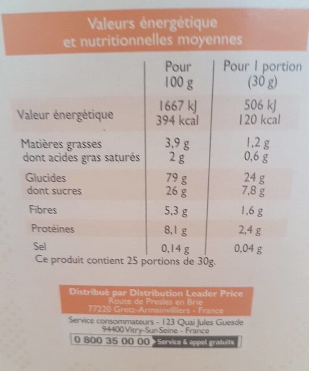 Leader Price Pétale de Blé goût chocolat packshot