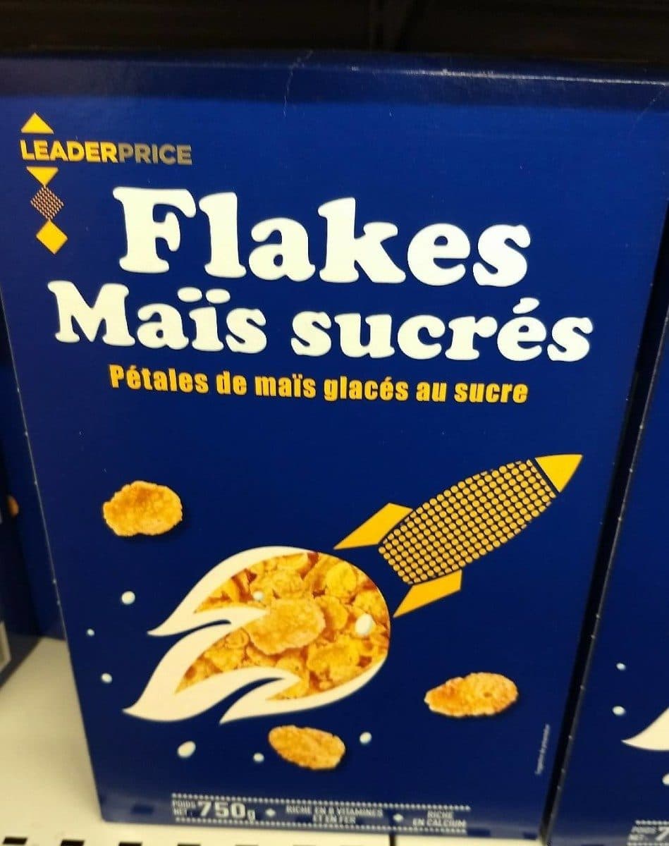 Leader Price Flakes maïs sucrés packshot