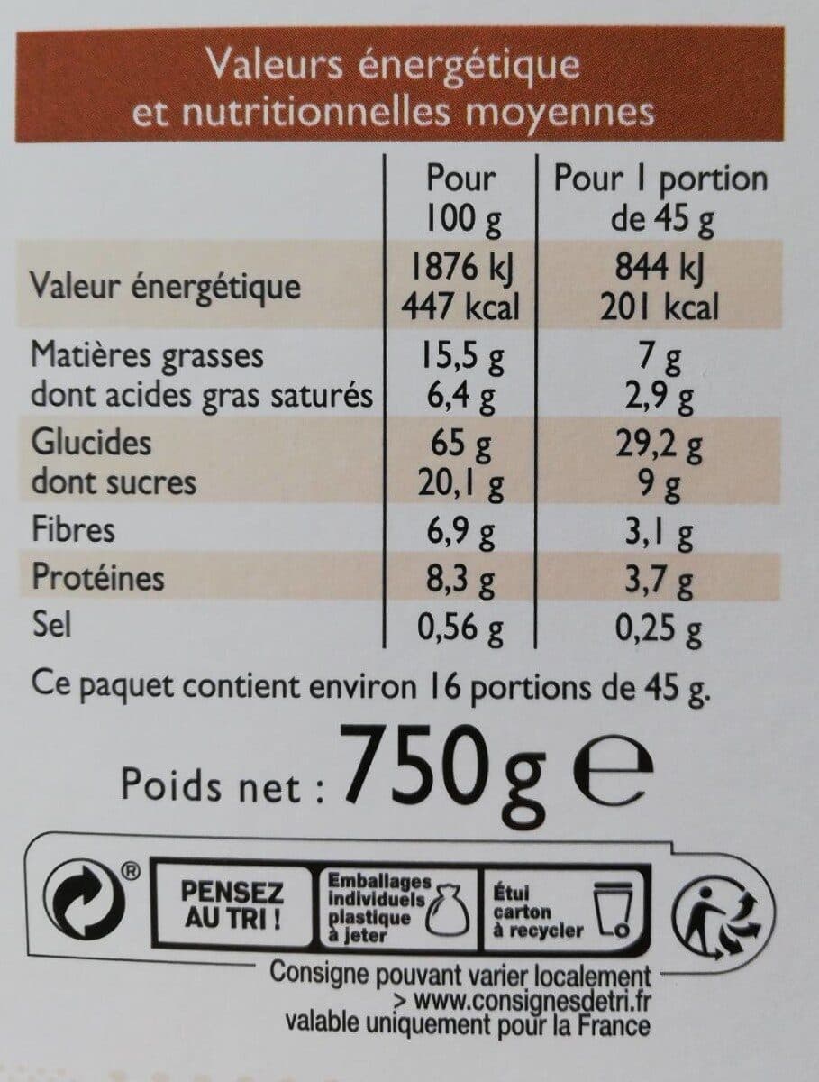 Leader Price Muesli croustillant au chocolat au lait packshot