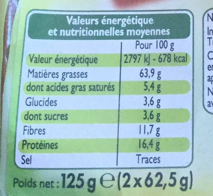 Leader Price Noisettes décortiquées packshot