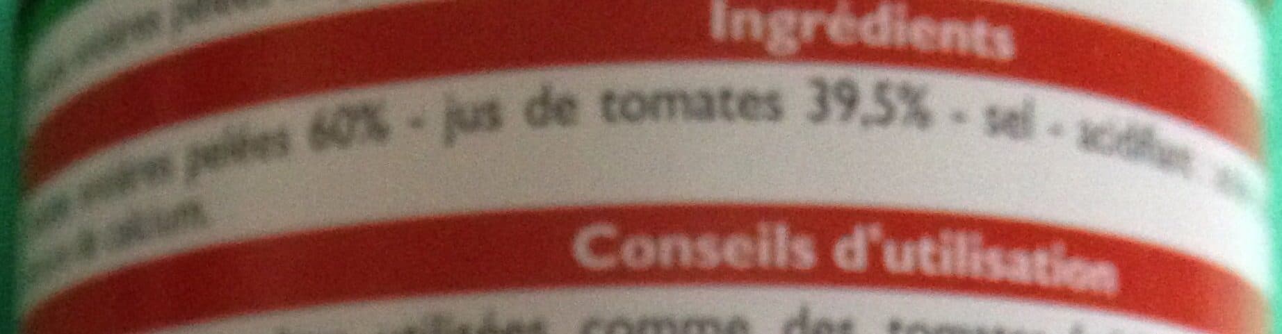 Leader Price Tomates entières pelées au jus packshot
