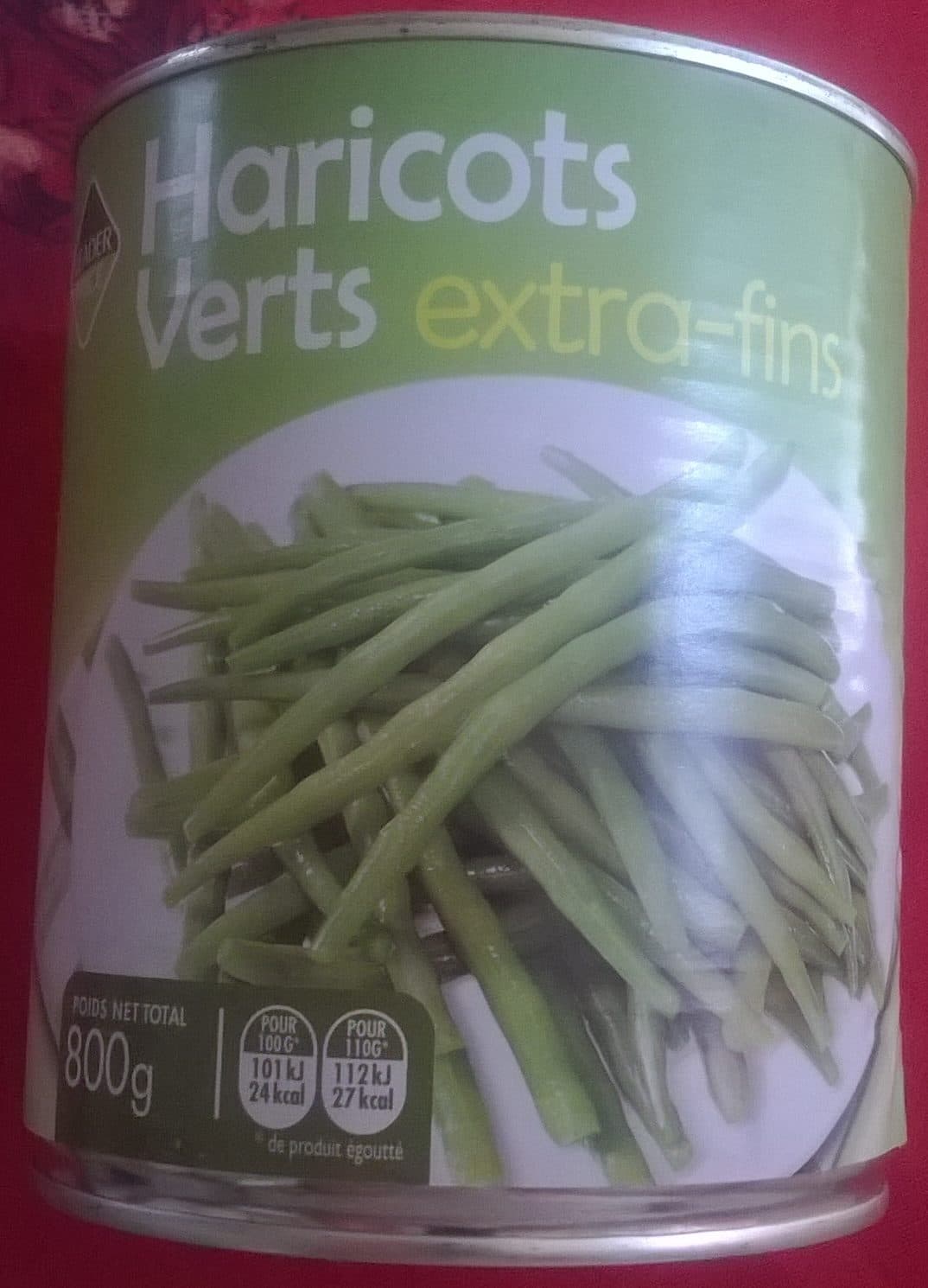 Leader Price Haricots verts extra fins packshot