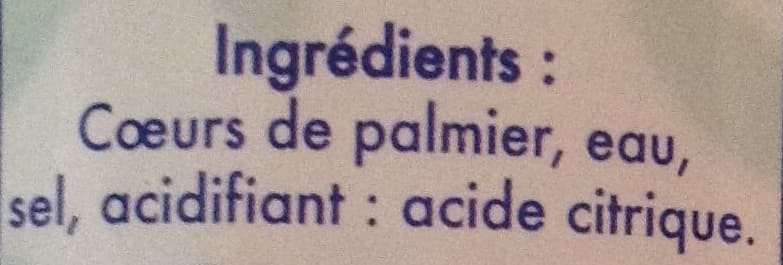 Leader Price Cœurs de palmier packshot