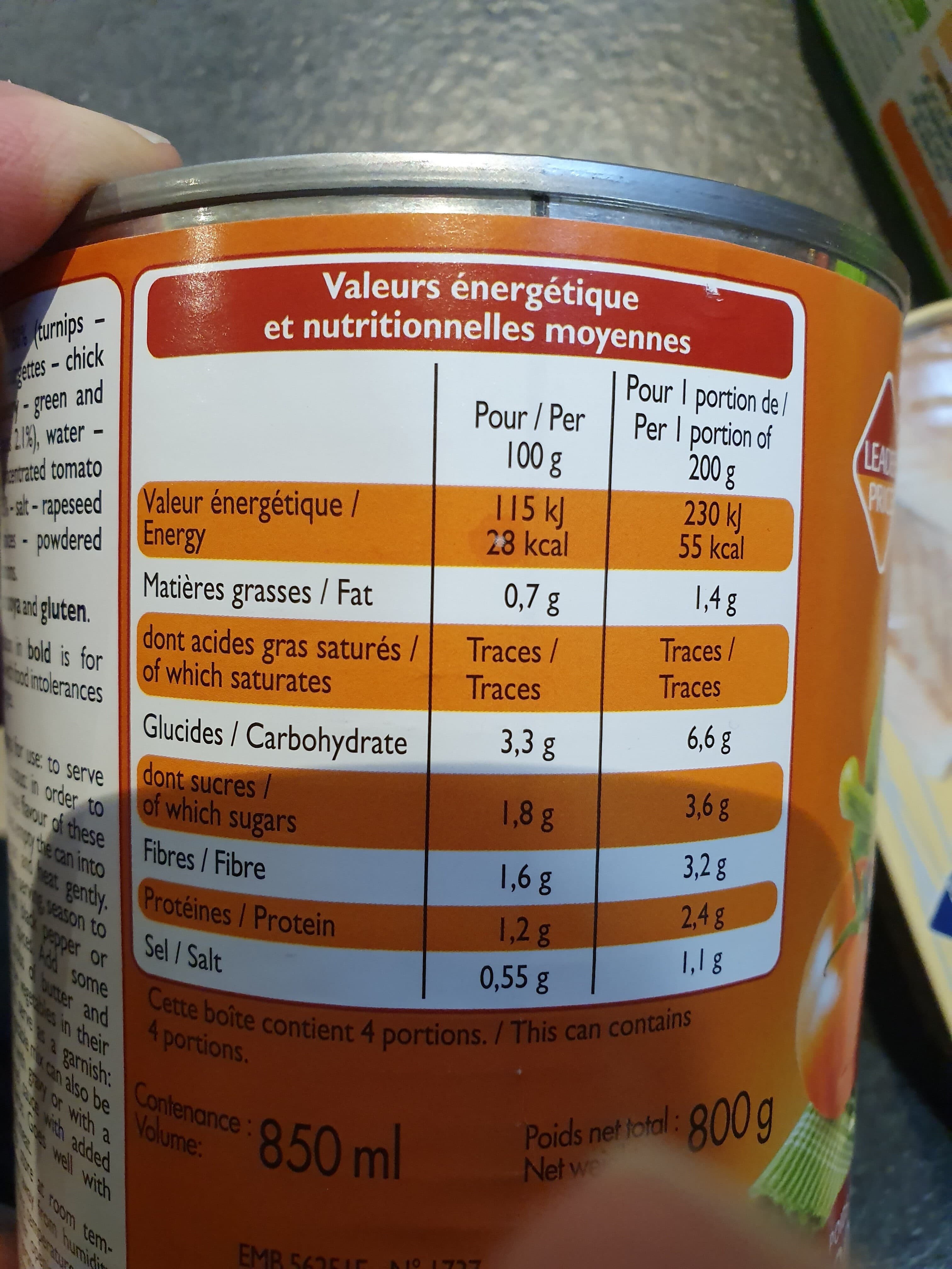 Leader Price Légumes pour couscous packshot