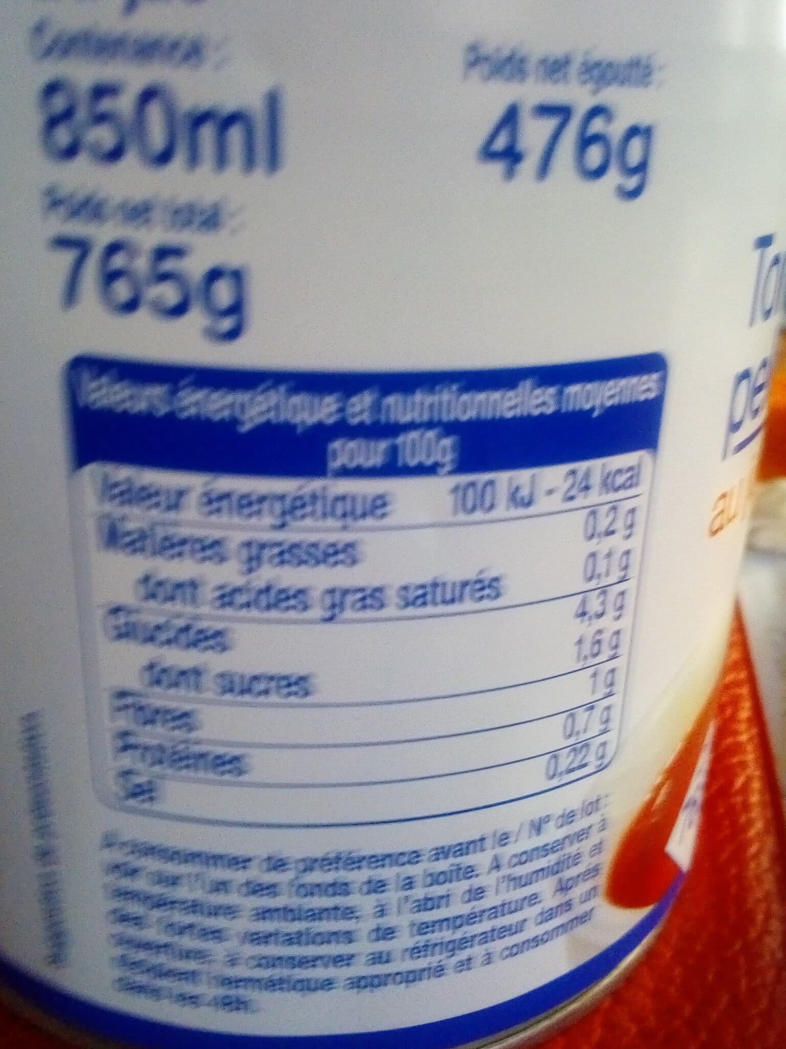 Leader Price Tomates entières pelées packshot