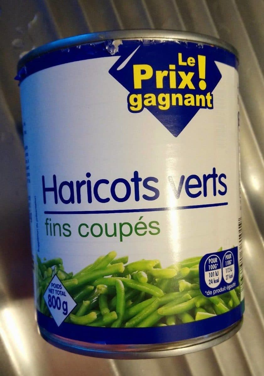 Leader Price Haricots verts, fins coupés packshot