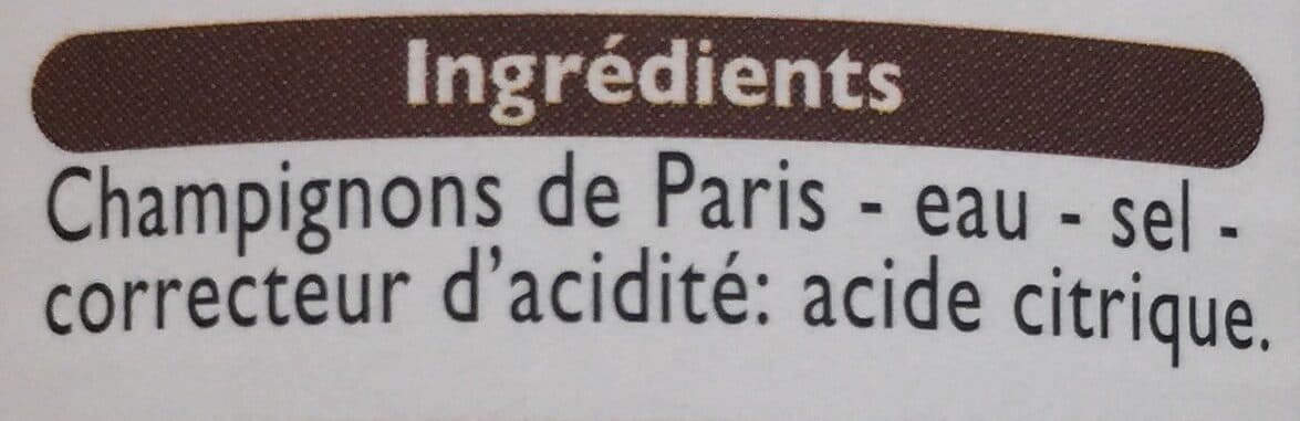Leader Price Champignons de Paris Entiers packshot