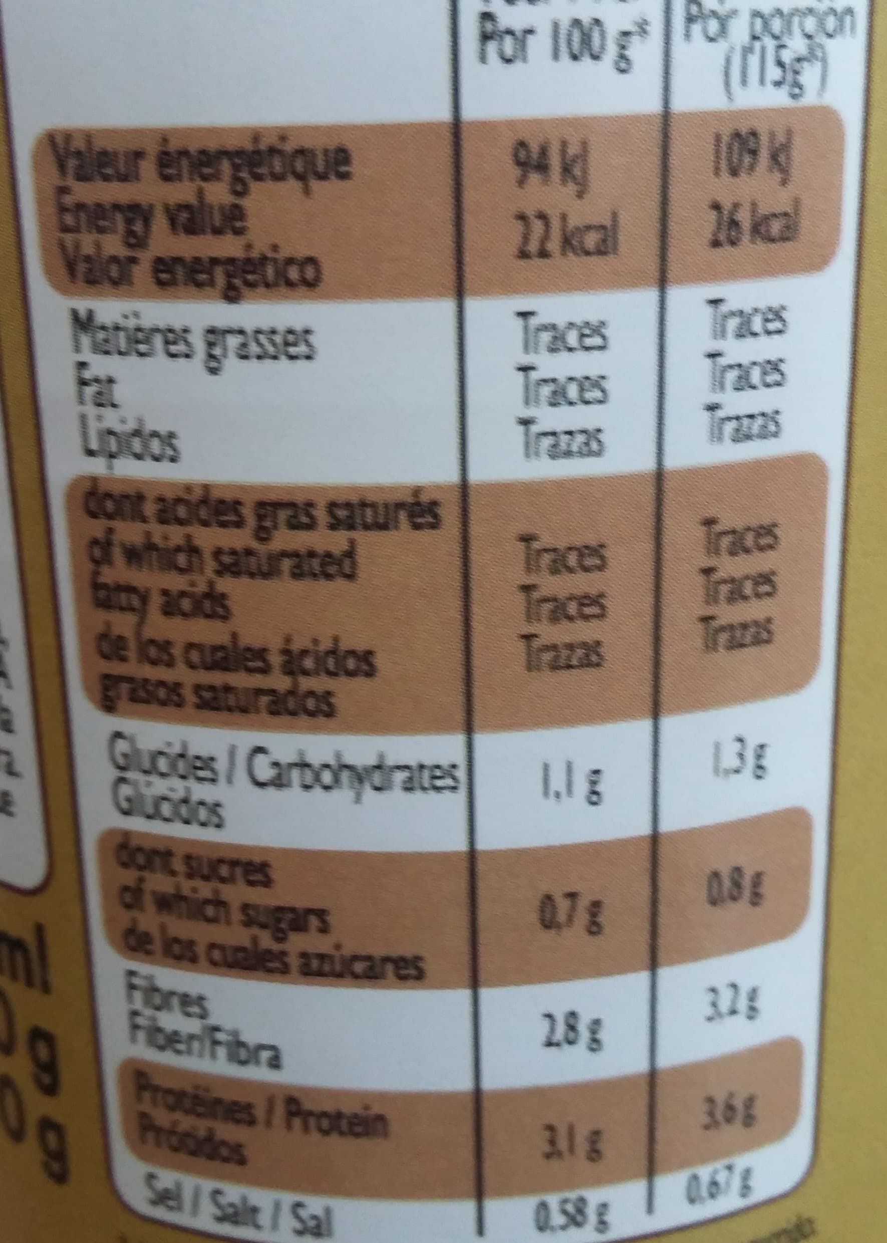 Leader Price Champignons de Paris émincés packshot