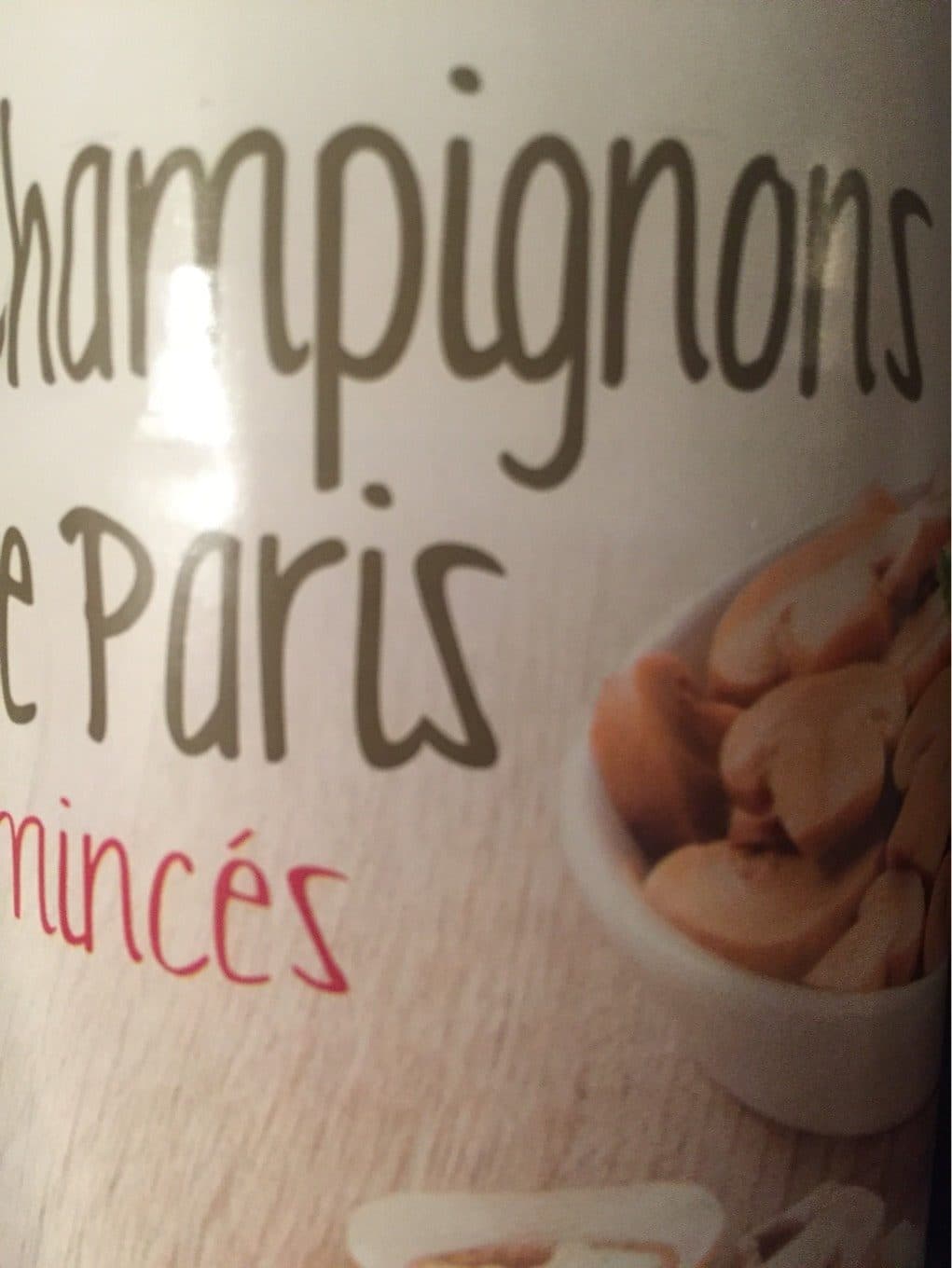 Franprix Champignons de Paris - Emincés packshot
