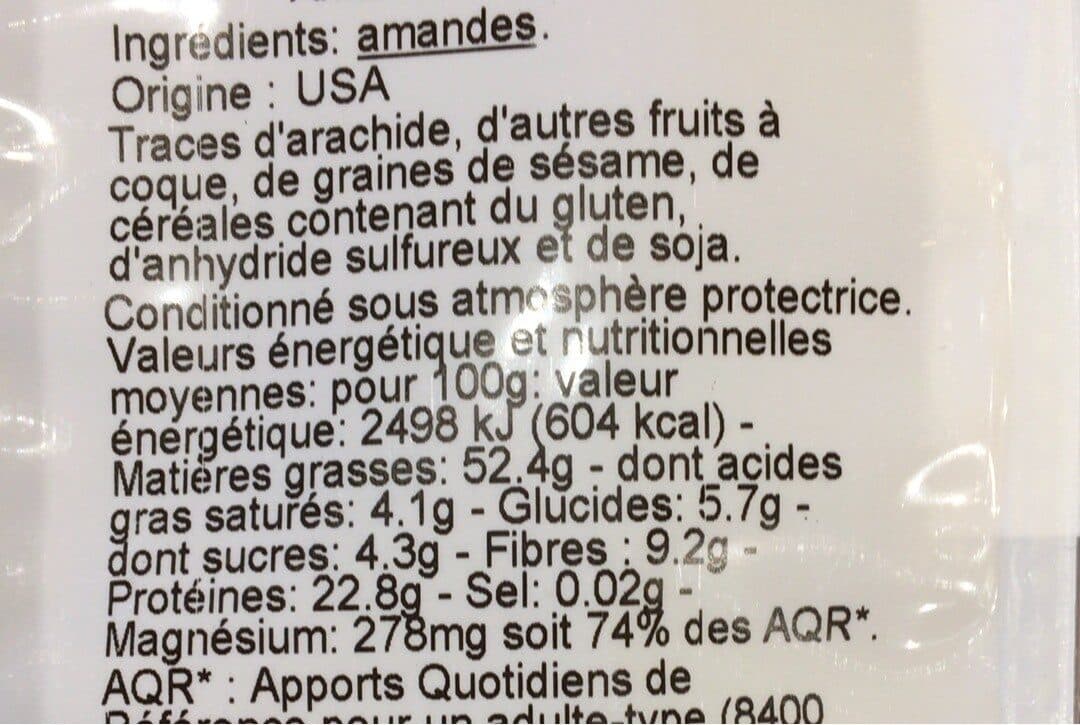 Franprix Amandes émondées packshot