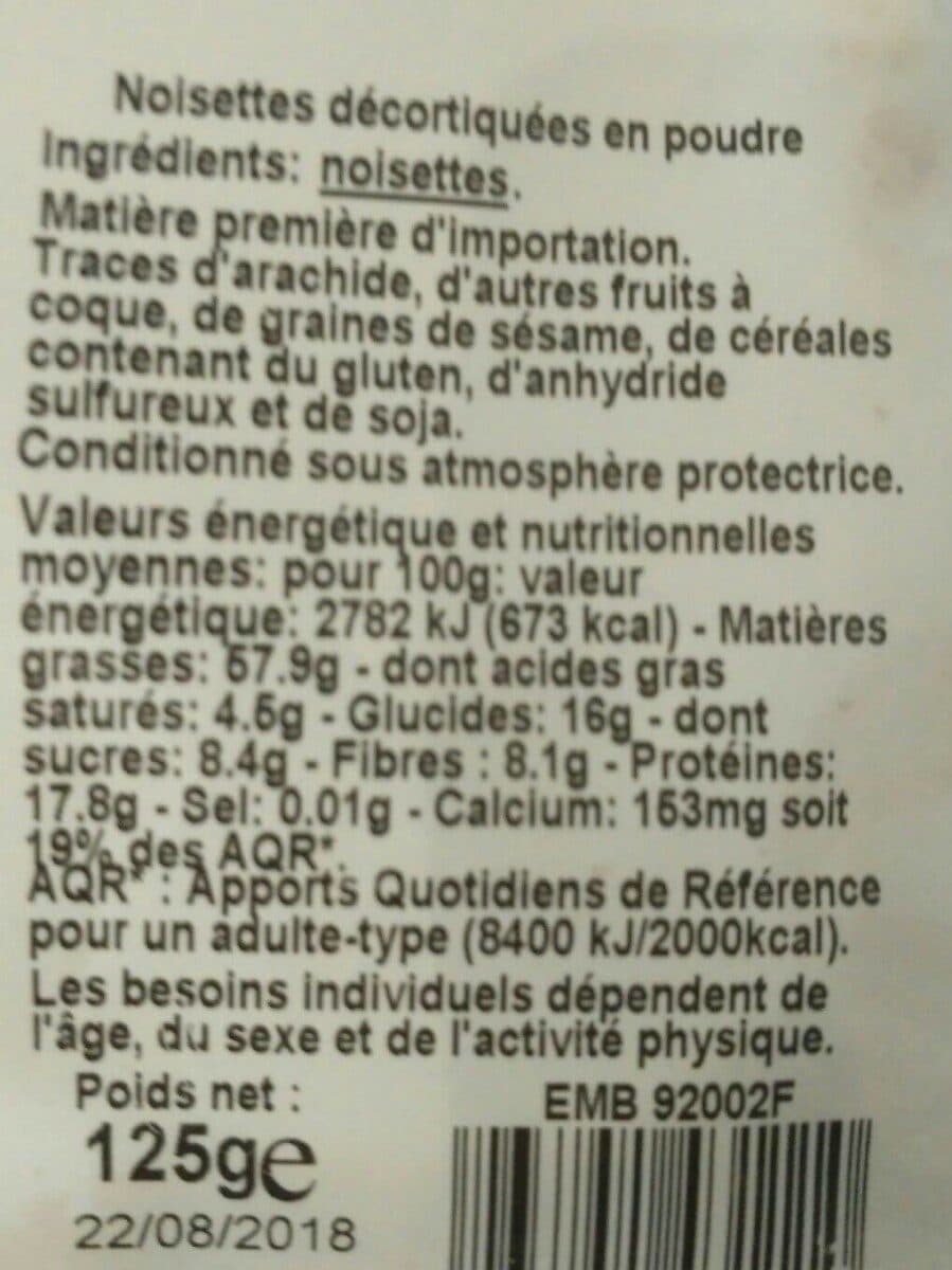 Franprix noisettes en poudre packshot