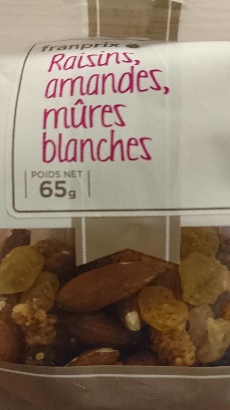 Franprix Raisins Amandes Mûres blanches packshot