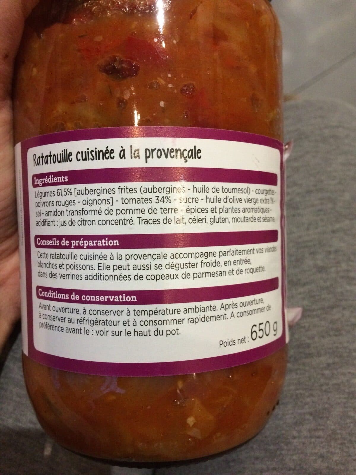Franprix Ratatouille cuisinée à la provençale packshot