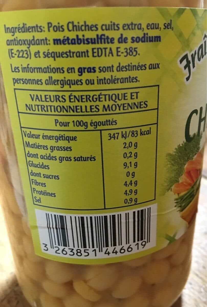 Leader Price Pois chiches packshot