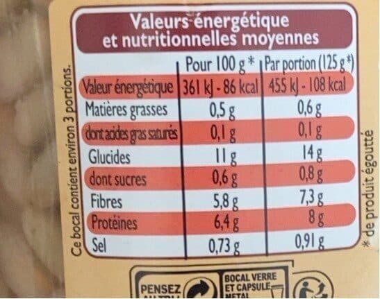 Leader Price Haricots blancs préparés packshot