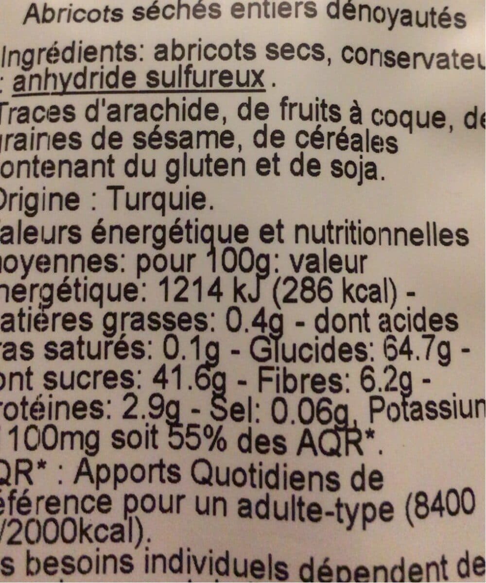 Franprix Abricots secs packshot