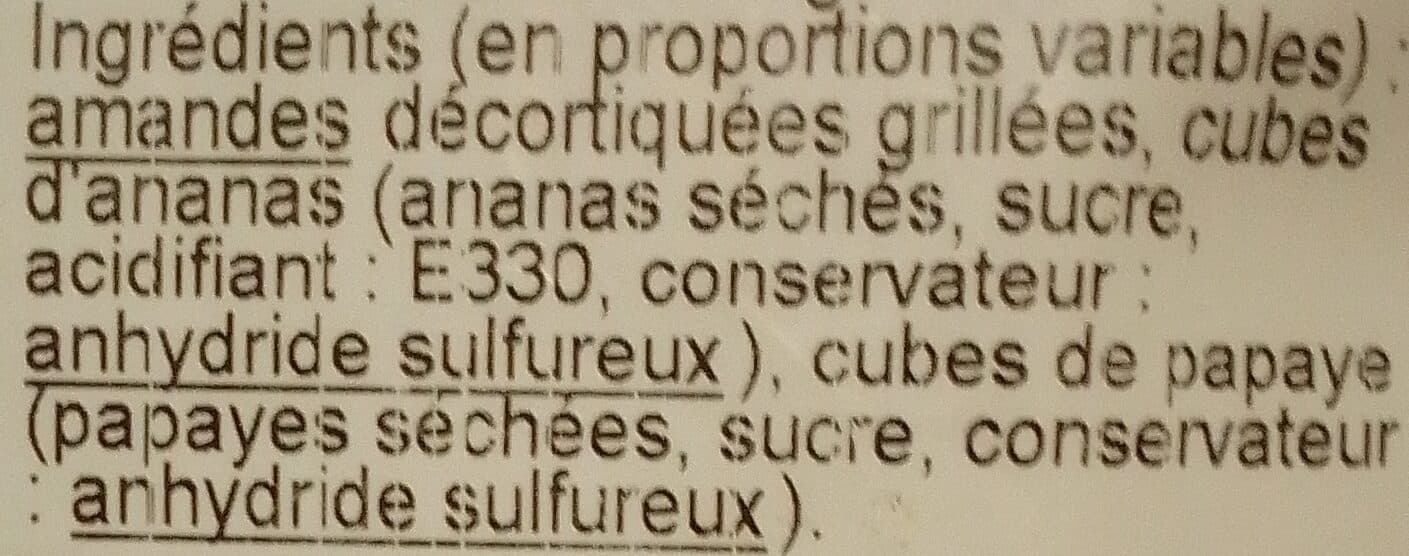 Franprix Mélange amandes ananas papaye packshot