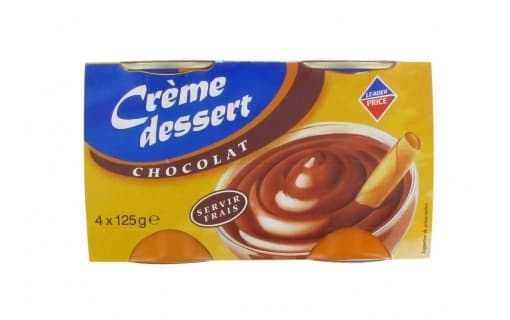 Leader Price Crème dessert chocolat packshot