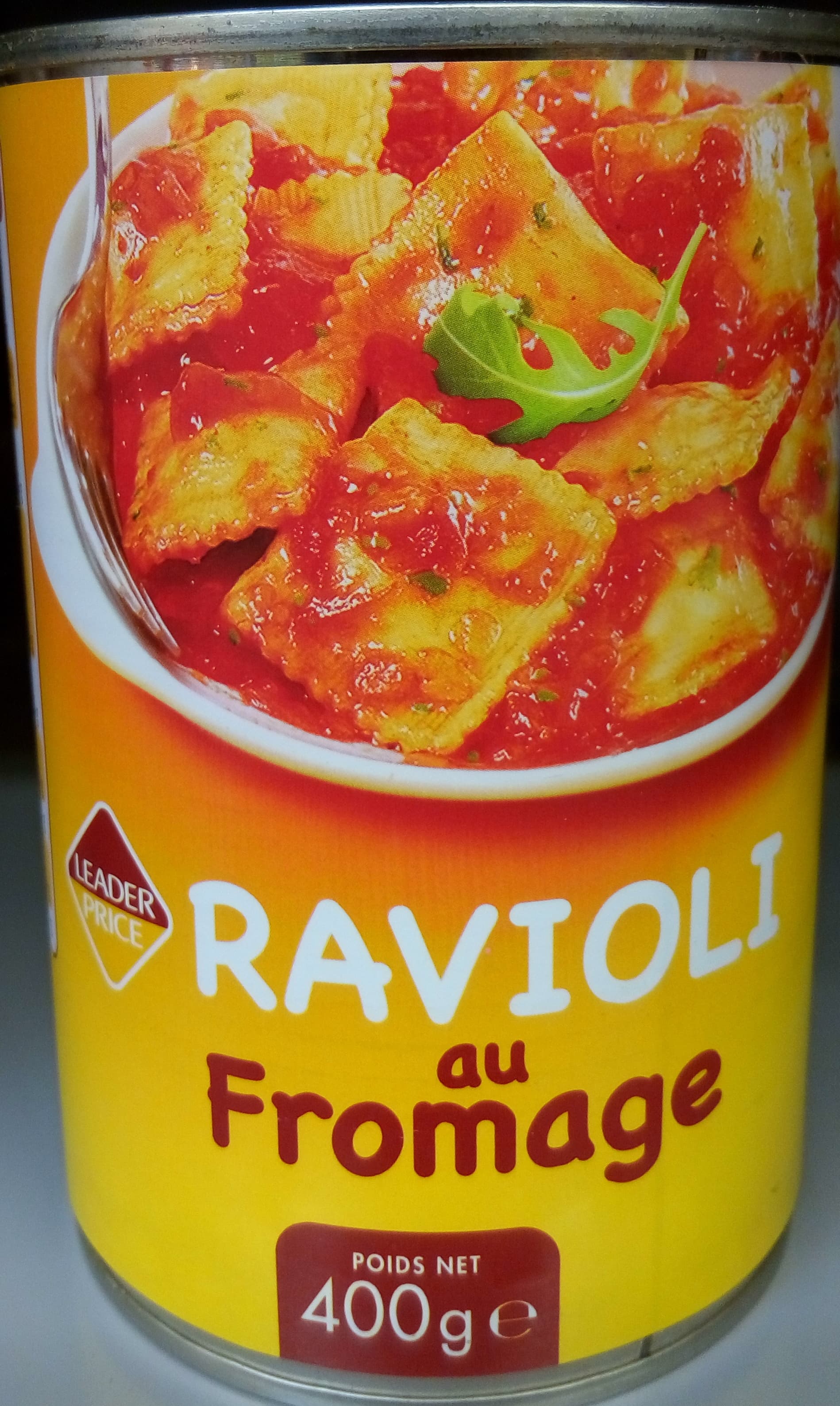 Leader Price Ravioli au fromage packshot