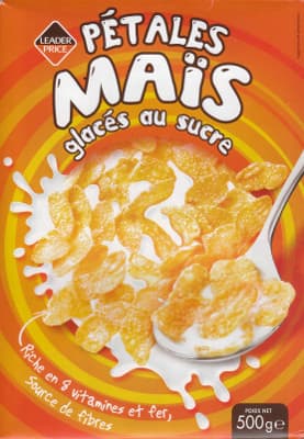 Leader Price Pétales Maïs glacés au sucre packshot