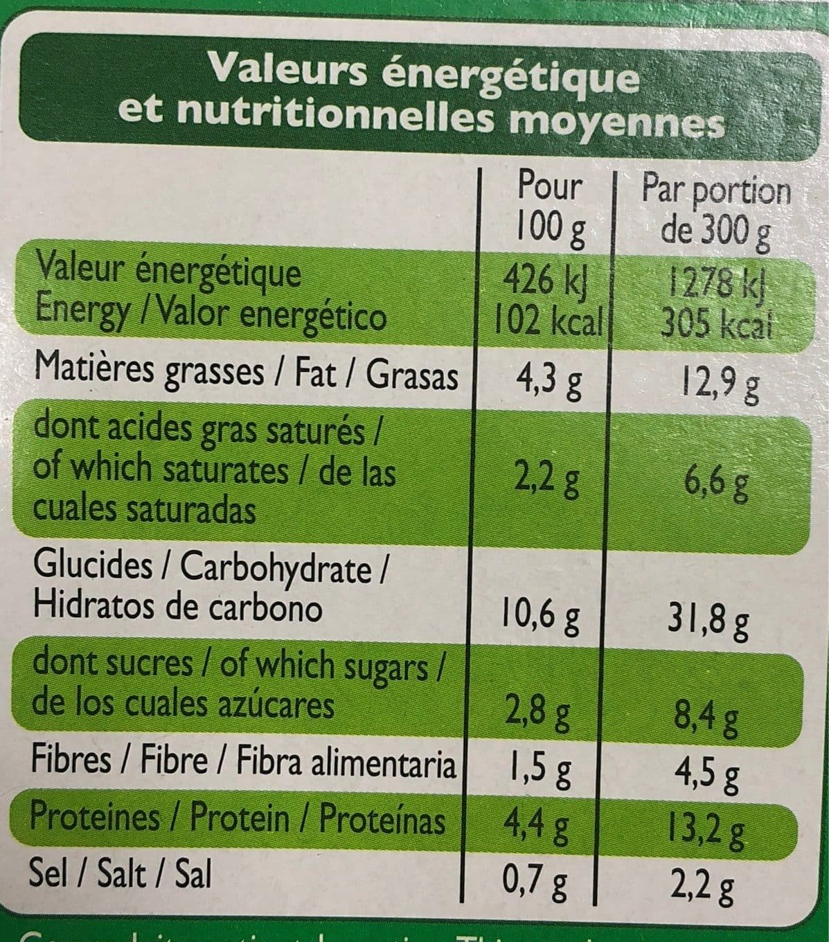 Leader Price Lasagnes à la bolognaise packshot