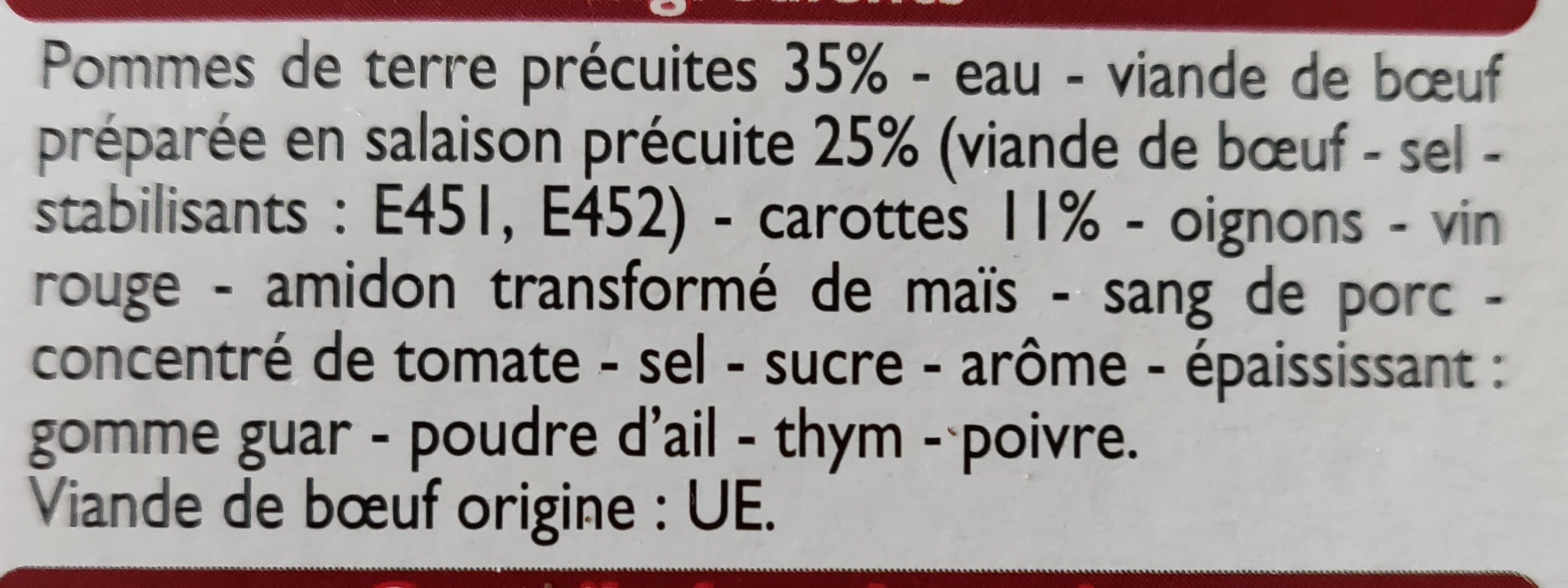 Leader Price Boeuf Bourguignon packshot